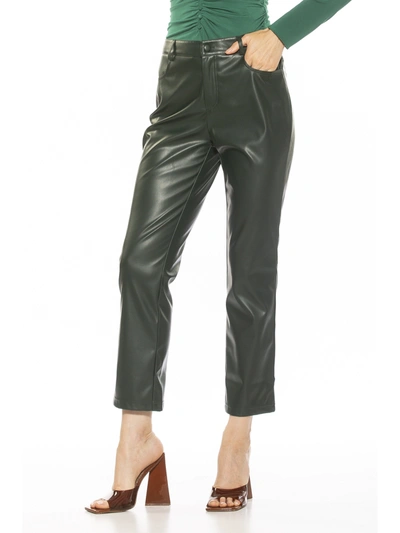 Shop Alexia Admor Mila Leather Pants In Gold