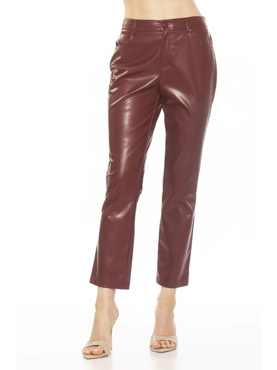 Shop Alexia Admor Mila Leather Pants In White