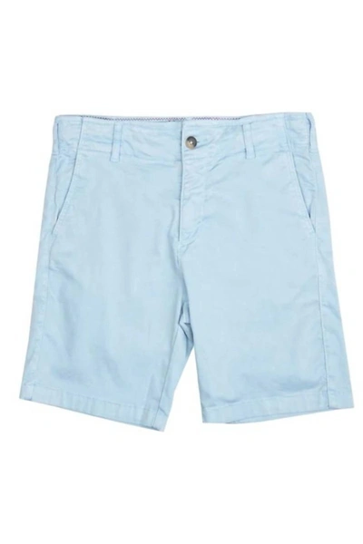 Shop Benson Como Chino Shorts In Pale Blue