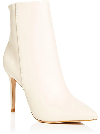 Shop Schutz Mikki Womens Sid Leather Ankle Boots In White