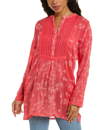 Shop Johnny Was Birdie Marisol Tunic In Pink