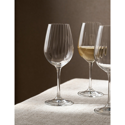 The White Company Clear Sky Optic Glass Wine Glasses Pack Of Four In Clear