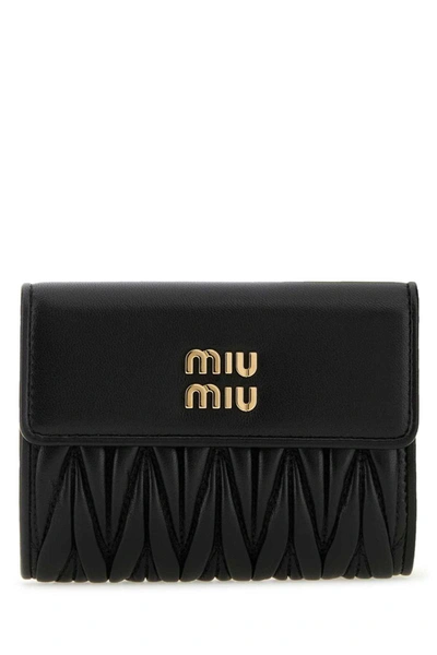 Shop Miu Miu Wallets In Black