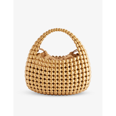 Shop Jw Anderson Gold Bubble Top-handle Basket Bag