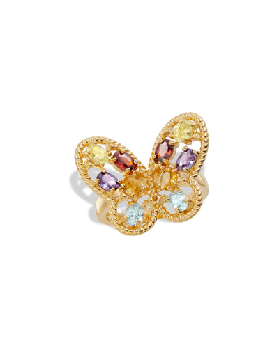 Shop Savvy Cie 18k Plated Cz Butterfly Ring