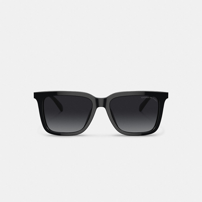 Shop Coach Retro Square Sunglasses In Black