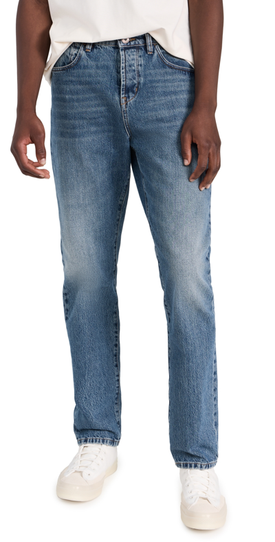Shop 3x1 James Athletic Slim Fit Jeans Dark Vintage