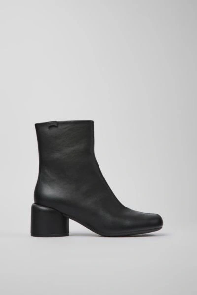 Shop Camper Niki Leather Zip Boot In Black, Women's At Urban Outfitters