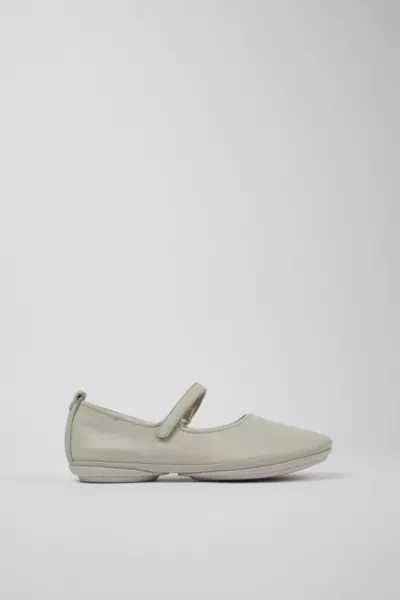 Shop Camper Right Nina Leather Flats In Cream, Women's At Urban Outfitters