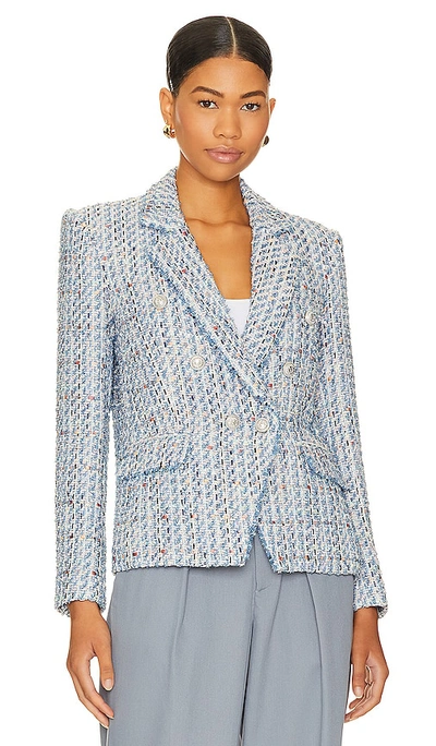 Shop Generation Love Eliza Blazer In Baby Blue