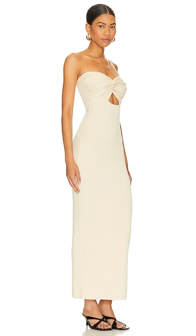 Shop Sndys Maia Maxi Dress In Beige