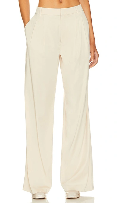 Shop Lpa Franca Low Rise Relaxed Trouser In Ivory