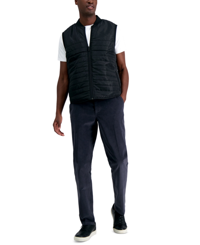 Shop Kenneth Cole Reaction Men Slim-fit Stretch Corduroy Pants In Dusk