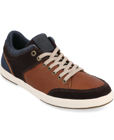 Shop Territory Men's Pacer Casual Leather Sneakers In Brown