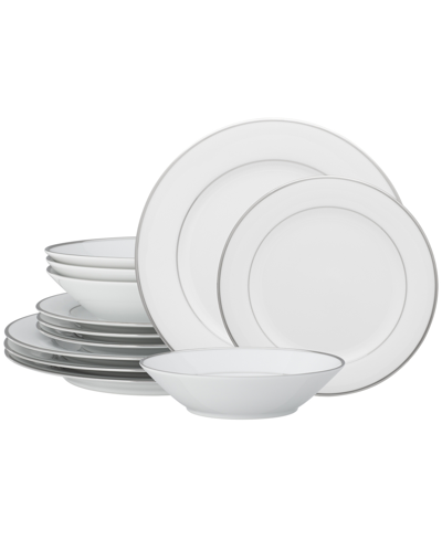 Noritake Spectrum 12 Piece Set, Service For 4 In White