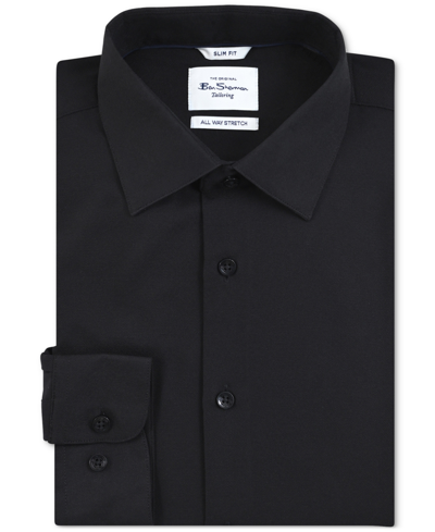 Shop Ben Sherman Men's Slim-fit Shirt In Black