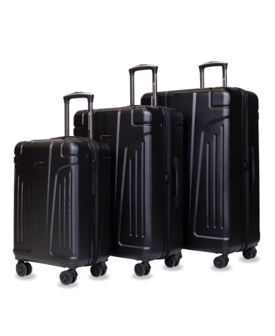 Shop American Green Travel Vortex 3-pieces Set Luggage In Black