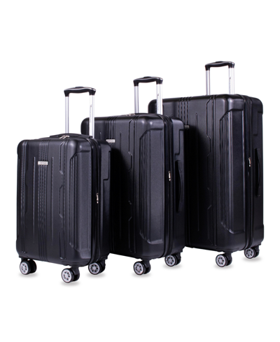 Shop American Green Travel Santa Cruz 3-pieces Set Luggage In Black