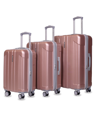Shop American Green Travel Sonora 3-pieces Set Luggage In Rose Gold