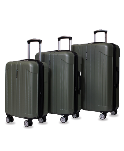 Shop American Green Travel Sonora 3-pieces Set Luggage In Olive