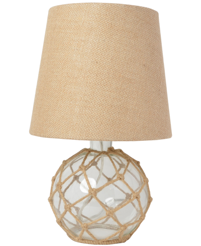Shop All The Rages Lalia Home Maritime 14.75" Glass Rope Table Lamp In Clear
