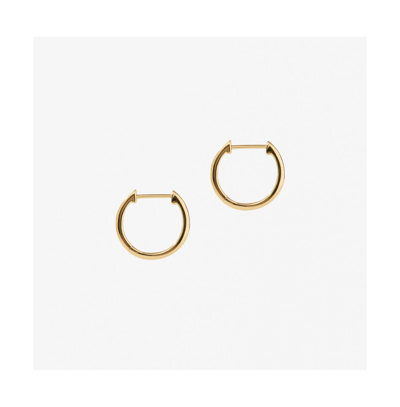 Shop Ana Luisa Small Slim Endless Hoops In Gold