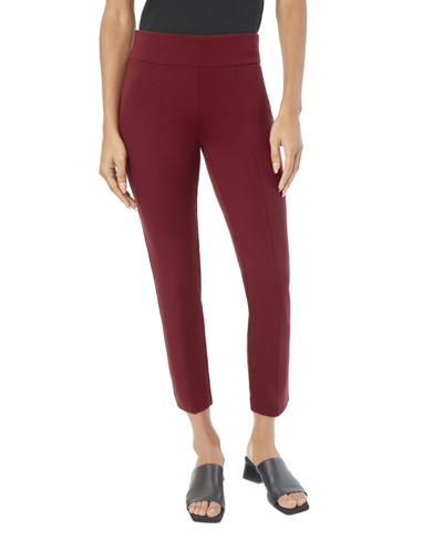 Shop Jones New York Women's Mid Rise Pull-on Skinny Compression Pant In Bordeaux