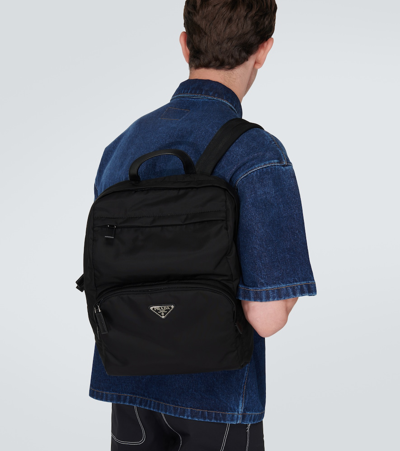 Prada Nylon Backpack With Adjustable Shoulder Straps