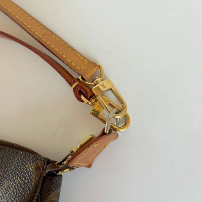 Pre-owned Louis Vuitton Brown Monogram Canvas Pochette Accessoires Shoulder Bag