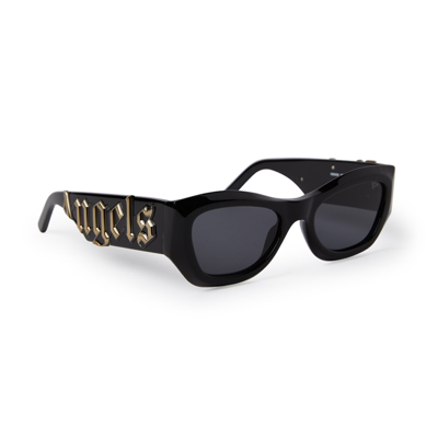 Shop Palm Angels Canby Black Sunglasses In Nero