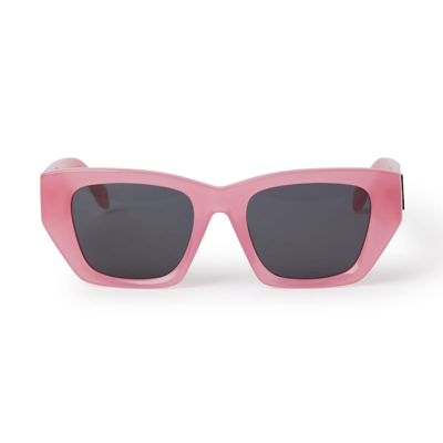 Shop Palm Angels Hinkley Begonia Pink Sunglasses In Rosa