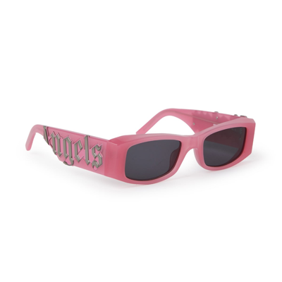 Shop Palm Angels Angel Begonia Pink Sunglasses In Rosa