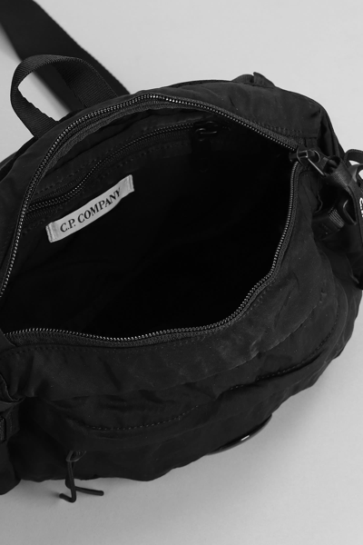 Shop C.p. Company Waist Bag In Black Polyamide