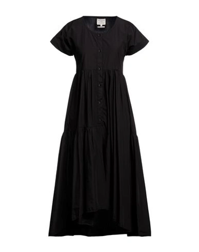 Shop Alessia Santi Woman Midi Dress Black Size 2 Cotton