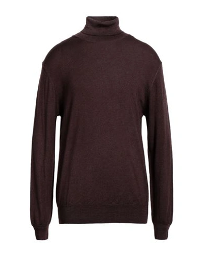 Retois Man Turtleneck Cocoa Size Xxxl Merino Wool In Brown