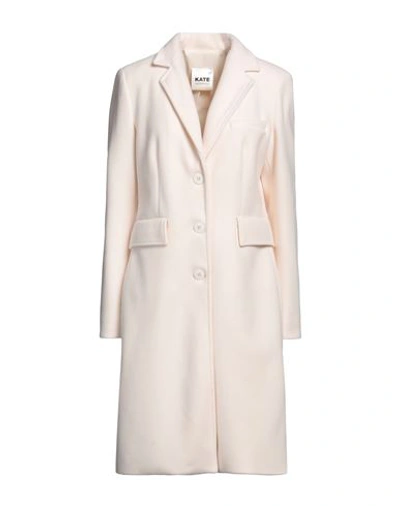 Kate By Laltramoda Woman Coat White Size 10 Polyester In White