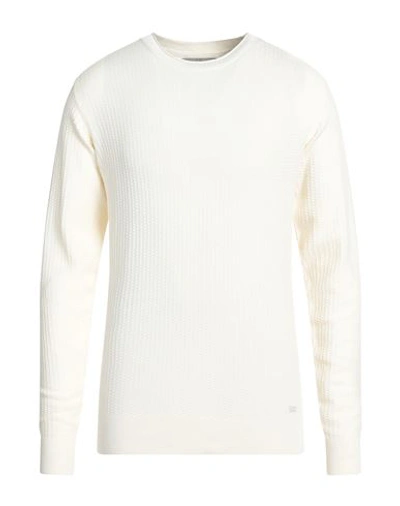 Shop Yes Zee By Essenza Man Sweater Off White Size Xxl Viscose, Nylon