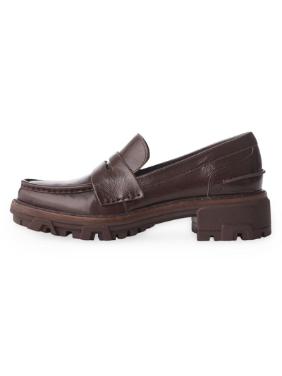 Shop Rag & Bone Women's Shiloh Leather Loafers In Brown