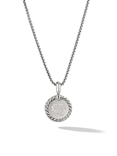 Shop David Yurman Women's Initial Charm With Pavé Diamonds In Initial Q