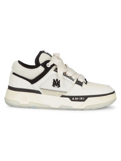 Shop Amiri Men's Ma-1 Low-top Sneakers In White Black