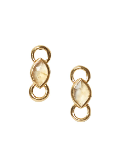 Shop Chan Luu Women's 18k Gold-plated & Citrine Earrings