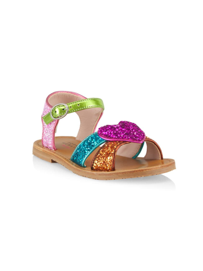 Shop Sophia Webster Baby Girl's Amora Sandals In Multi Metallic Rosa Glitter