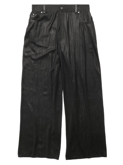 Shop Balenciaga Transparent Pants In Black