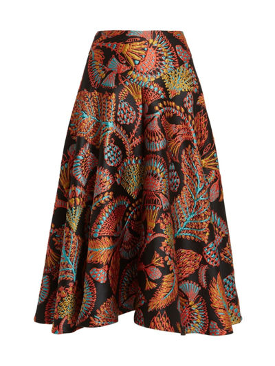 Shop La Doublej Women's Edition 34 Milano Jacquard Midi-skirt In Jacquard Sicomore