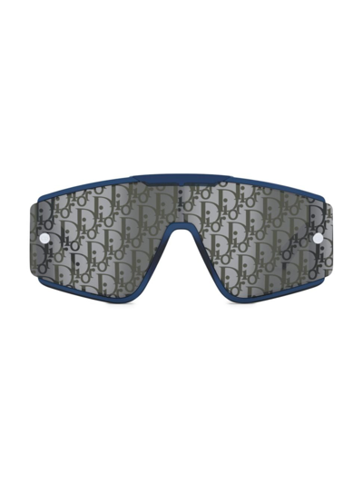 Shop Dior Men's Xtrem Mu Mask Sunglasses In Blue