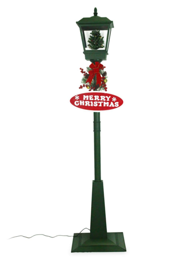 Shop Fraser Hill Farms Let It Snow Musical Street Lamp With Christmas Tree