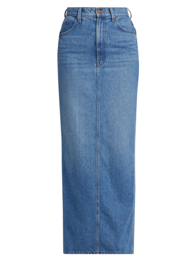 Shop Mother Women's Snacks! From  The Candy Stick Denim Maxi Skirt In Dine N Dash