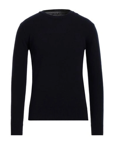 Retois Man Sweater Midnight Blue Size Xxxl Merino Wool In Blue