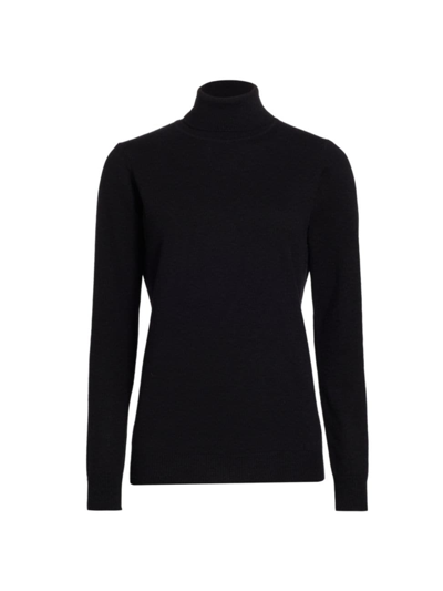Shop Saks Fifth Avenue Women's Cashmere Turtleneck Sweater In Black