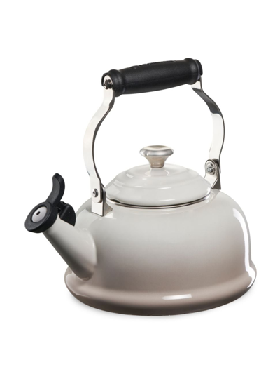 Shop Le Creuset 1.7-quart Stainless Steel Whistling Tea Kettle In Meringue